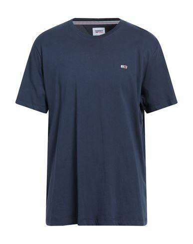 Tommy Jeans Man T-shirt Navy blue Cotton Cover