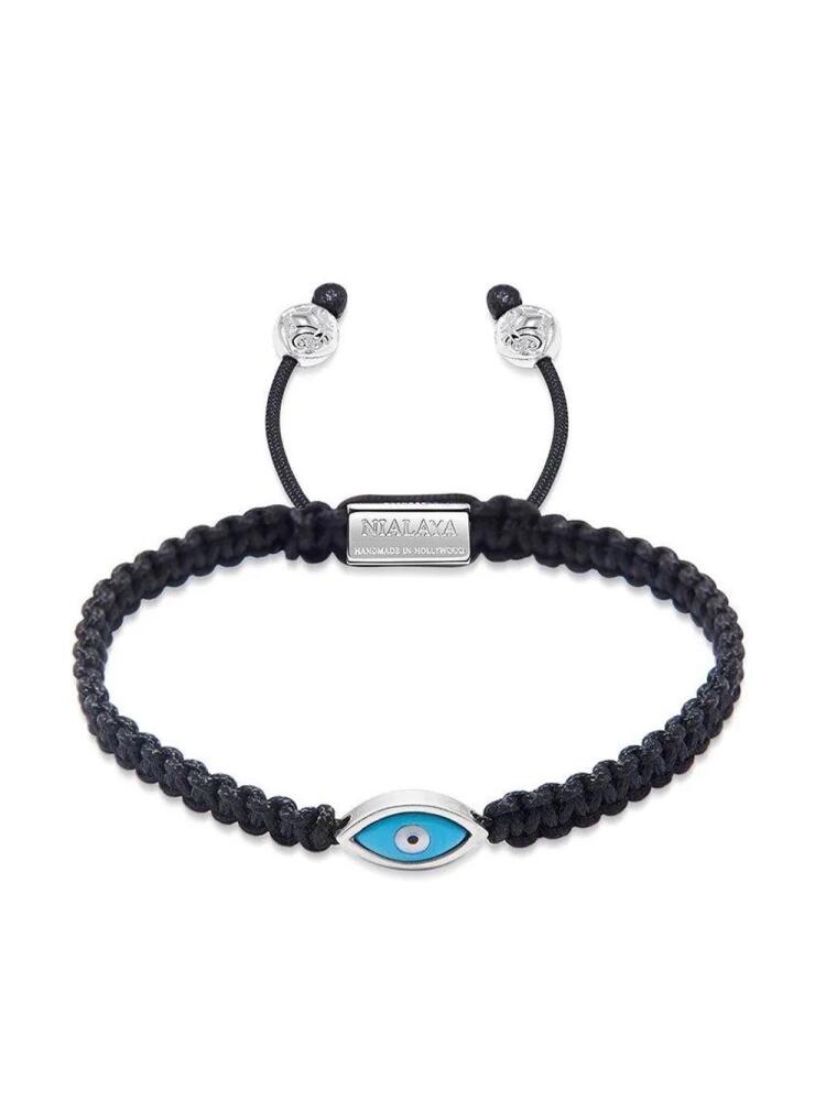 Nialaya Jewelry evil eye-charm braided bracelet - Black Cover