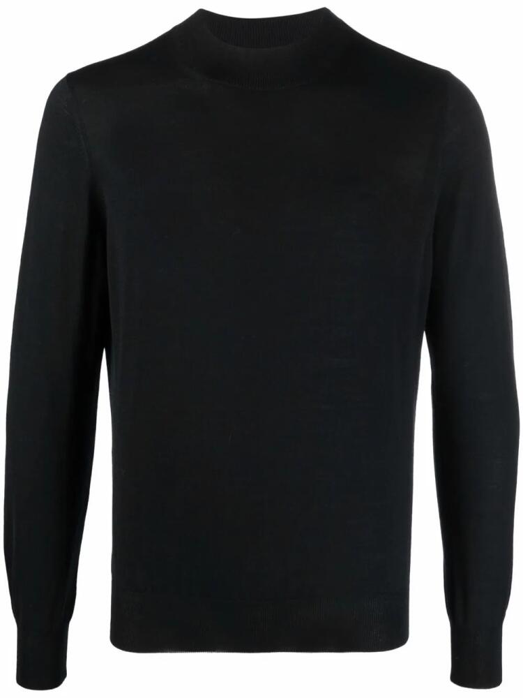 Barba crew-neck knit jumper - Black Cover