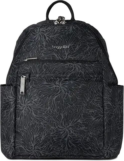 Baggallini Securtex Anti-Theft Vacation Backpack (Midnight Blossom) Backpack Bags Cover