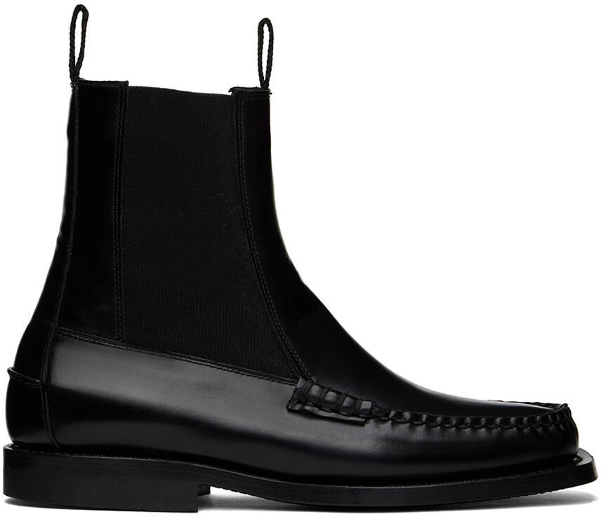 HEREU Black Alda Chelsea Boots Cover