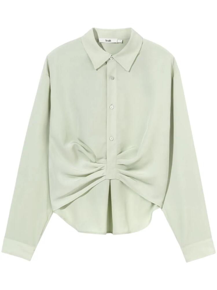 b+ab ruched long-sleeve shirt - Green Cover