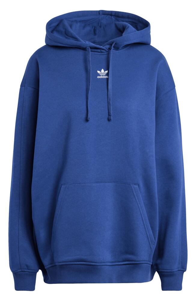 adidas Trefoil Essentials Oversized Lifestyle Hoodie in Dark Blue Cover