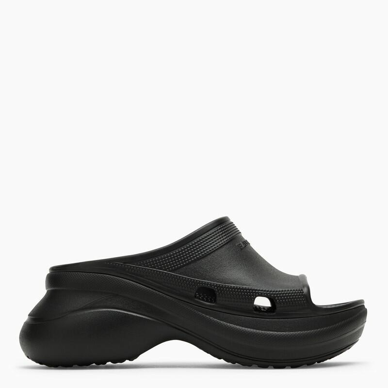 Balenciaga Pool Crocs black rubber sandal Cover