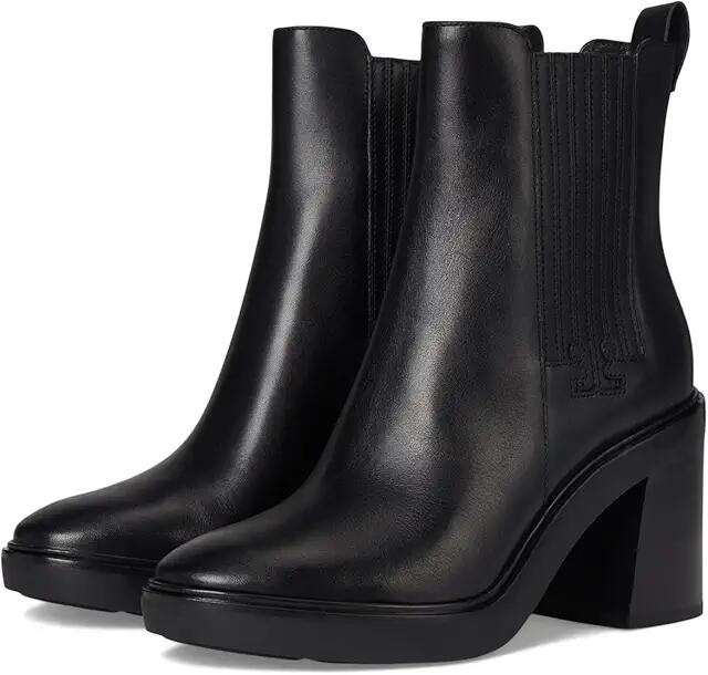 Tory Burch 90 mm T-Gore Heeled Ankle Boots (Perfect Black) Women's Boots Cover