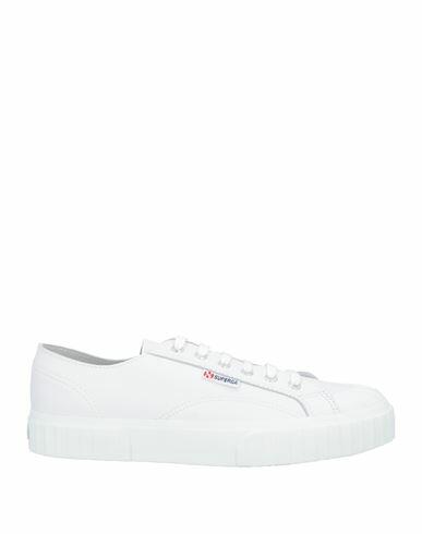 Superga Man Sneakers White Soft Leather Cover