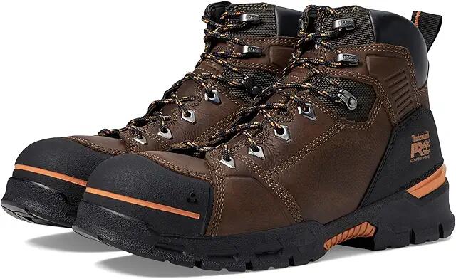 Timberland PRO Endurance EV 6 Composite Safety Toe (Teak/Orange) Men's Shoes Cover