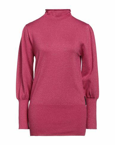 Silvian Heach Woman Turtleneck Fuchsia Viscose, Polyester, Nylon Cover