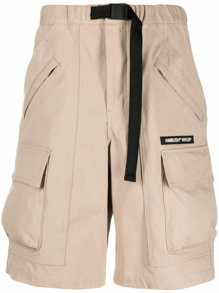 AMBUSH patch-pocket cargo shorts - Neutrals Cover