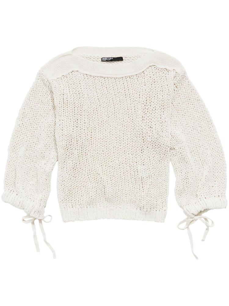 Bimba y Lola open-knit jumper - White Cover