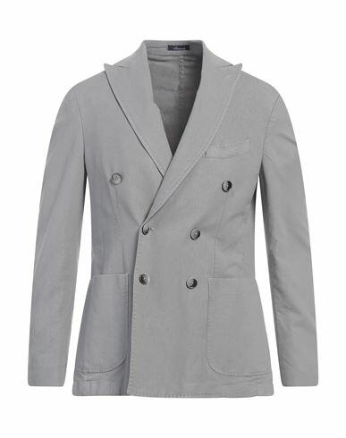 Iesse Man Blazer Grey Lyocell, Cotton, Elastane Cover