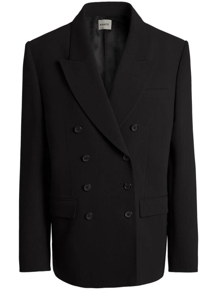 KHAITE double-breasted jacket - Black Cover