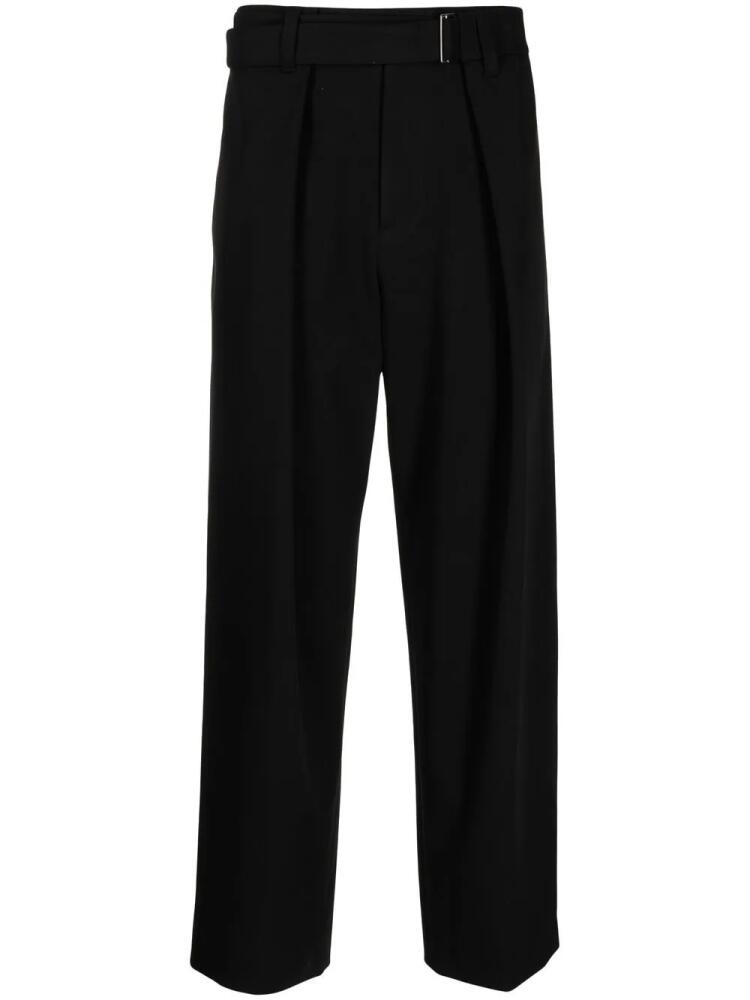 SONGZIO straight-leg belted trousers - Black Cover