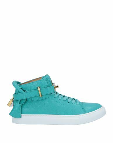 Buscemi Man Sneakers Turquoise Soft Leather Cover