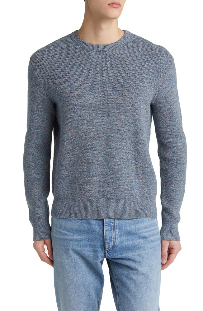 rag & bone Dexter Marled Organic Cotton Blend Sweater in Blue Multi Cover