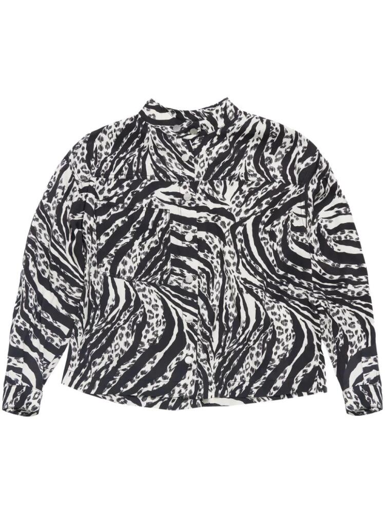 Bimba y Lola zebra-print shirt - Black Cover