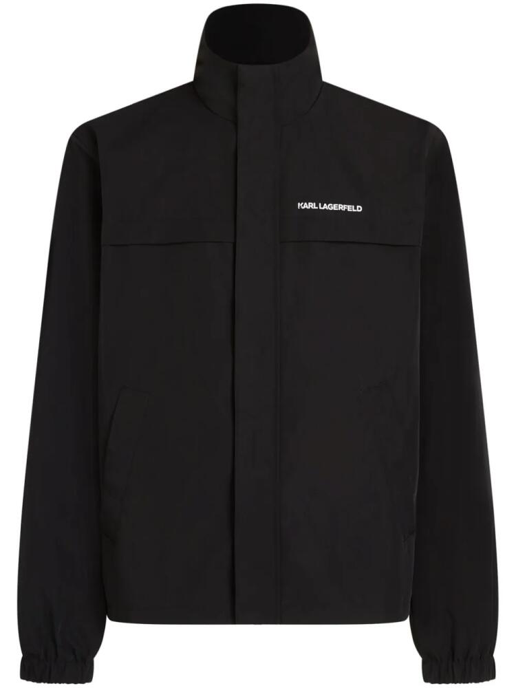 Karl Lagerfeld logo-print jacket - Black Cover