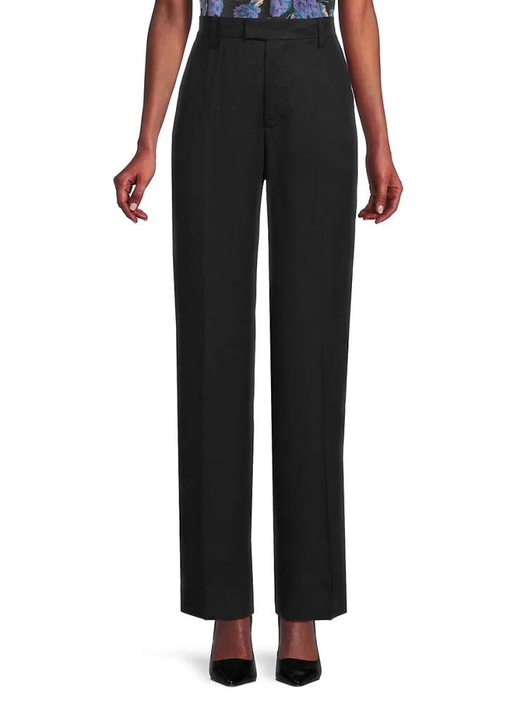 Zadig & Voltaire Women's Peter Wide Leg Trousers - Noir Cover