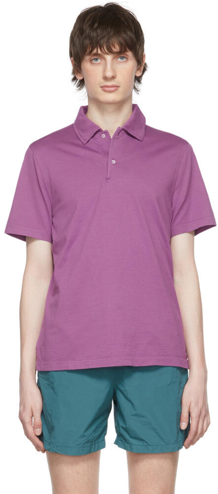 ASPESI Purple Cotton Polo Cover