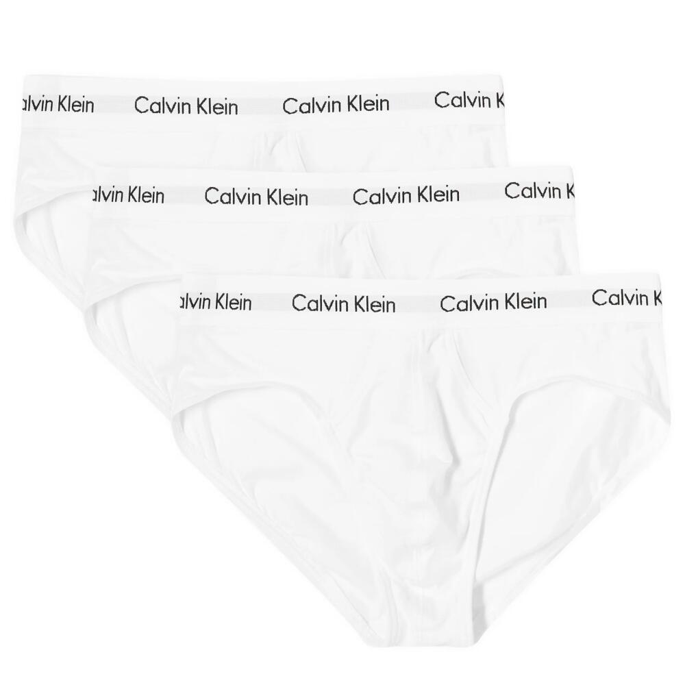 Calvin Klein Men's Hip Brief - 3 Pack in White Cover