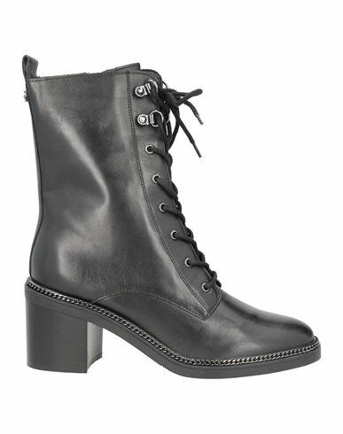 Guess Woman Ankle boots Black Leather Cover