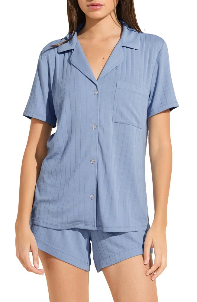 Eberjey Relaxed Rib Short Pajamas in Wedgewood Cover