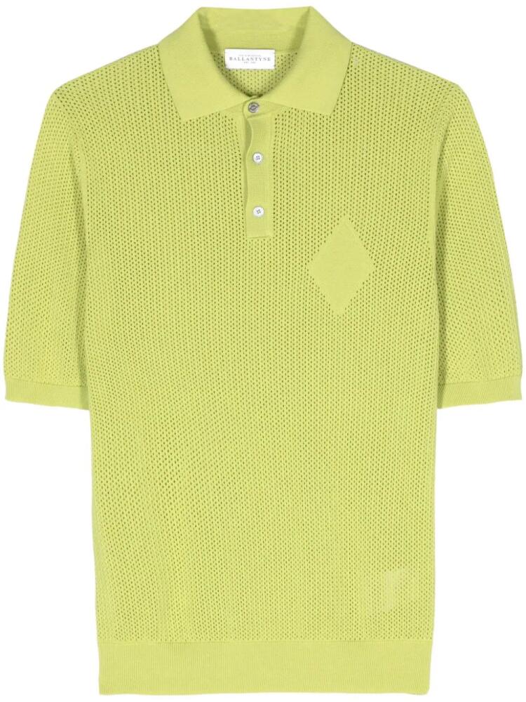 Ballantyne open-knit polo shirt - Green Cover