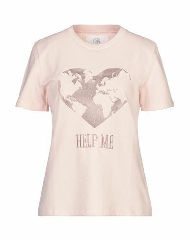 Alberta Ferretti Woman T-shirt Light pink Cotton Cover