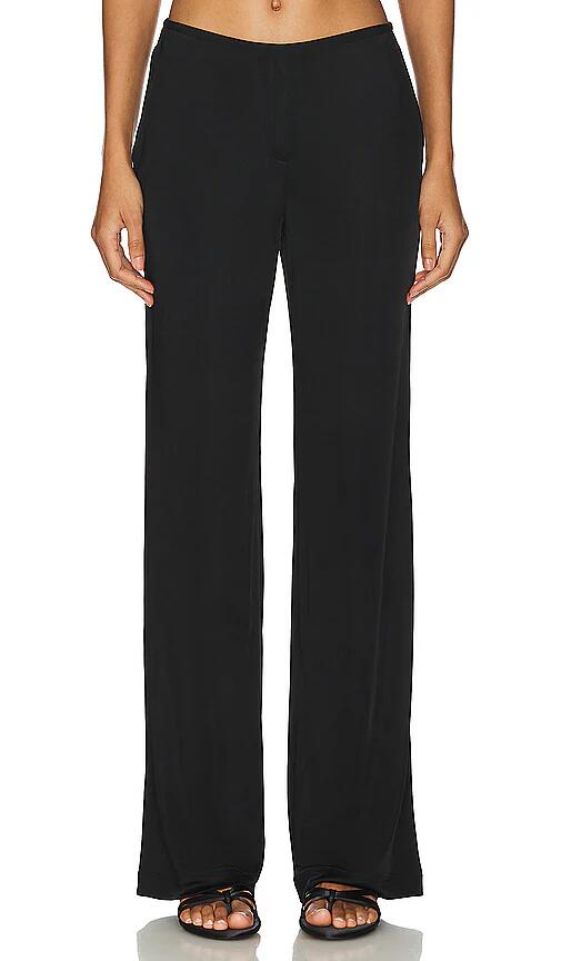 Helmut Lang Fluid Trouser in Black Cover