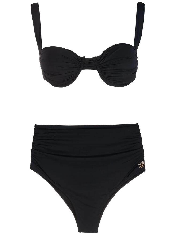 Brigitte high-rise bikini set - Black Cover