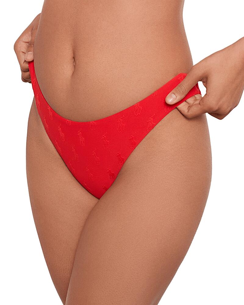 Polo Ralph Lauren High Leg Scoop Bikini Bottom Cover