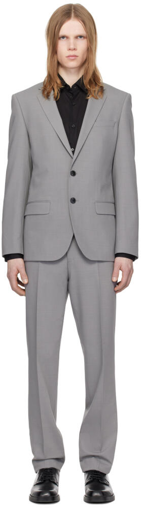 Hugo Gray Slim-Fit Suit Cover