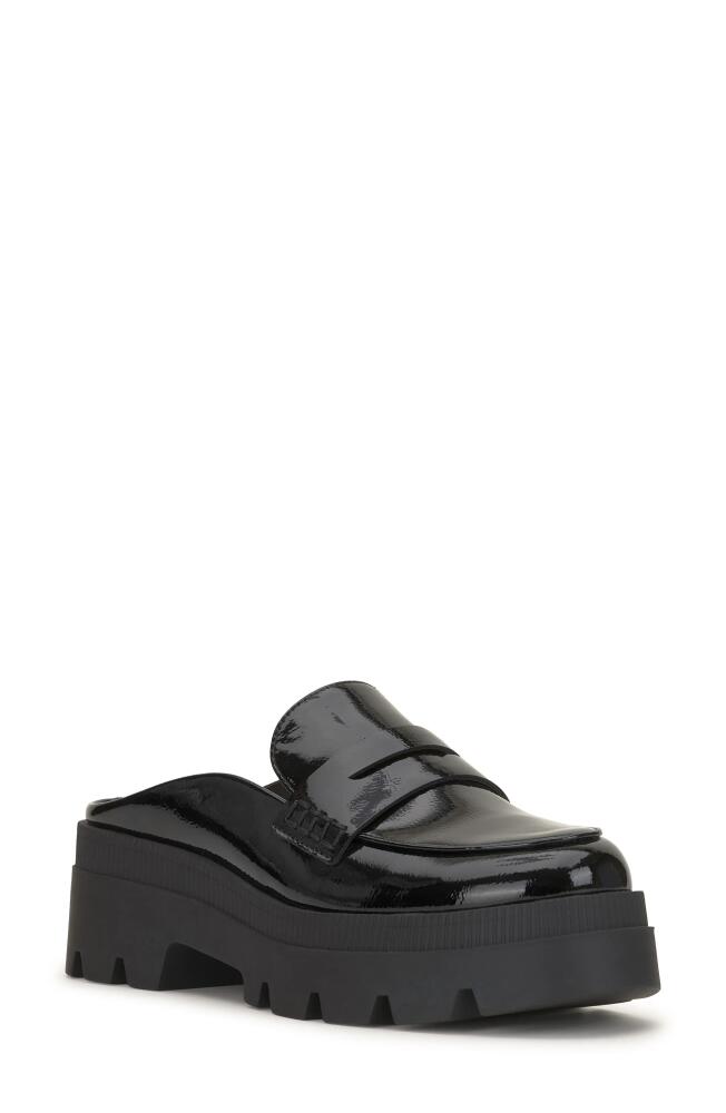 Jessica Simpson Uma Platform Penny Loafer Mule in Black Cover