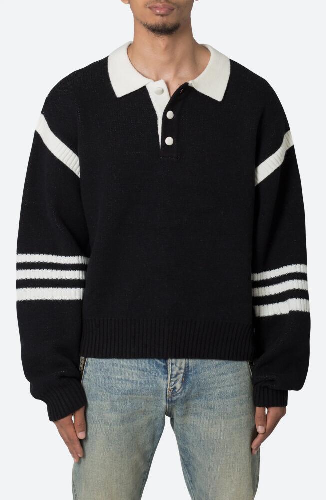 mnml Polo Sweater in Black/White Cover