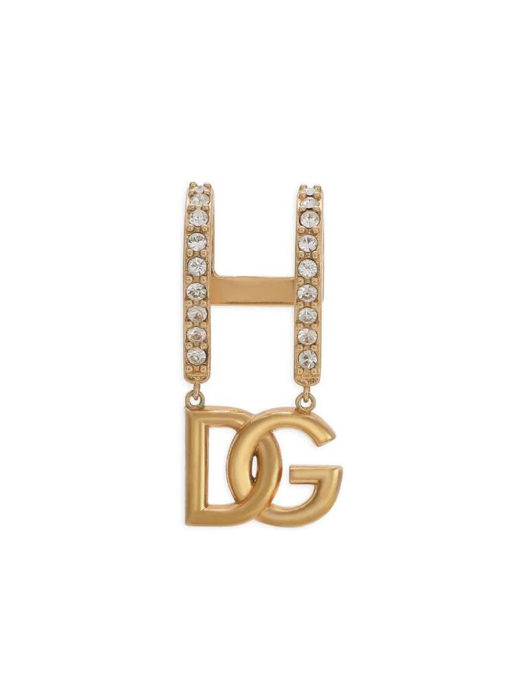 Dolce & Gabbana logo embellished lip cuff - Gold Cover