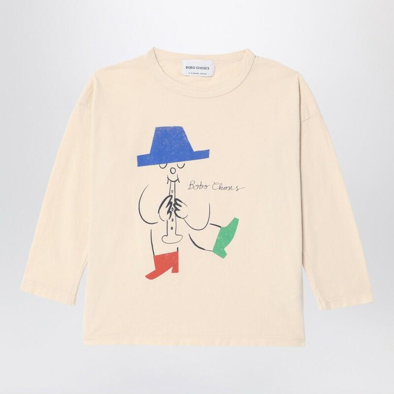 Bobo Choses Magic Flute Player T-shirt ivory Cover