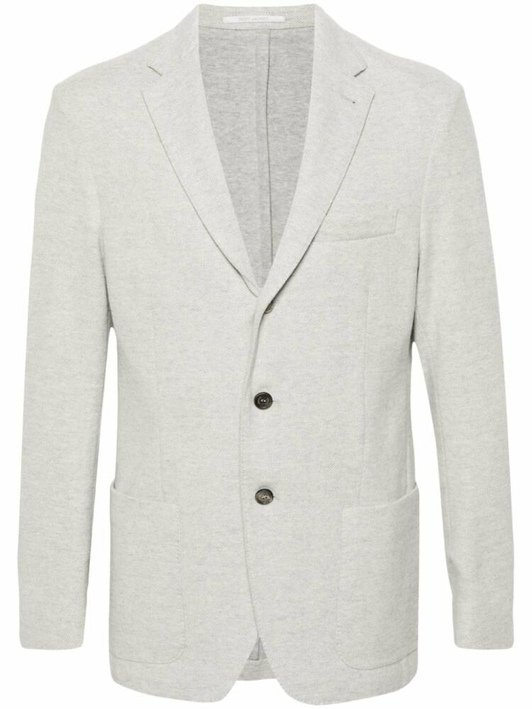 Eleventy herringbone single-breasted blazer - Grey Cover