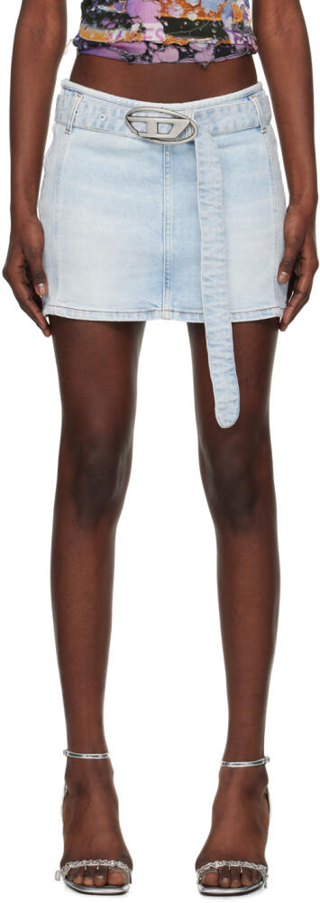 Diesel Blue De-Flip-S Denim Miniskirt Cover