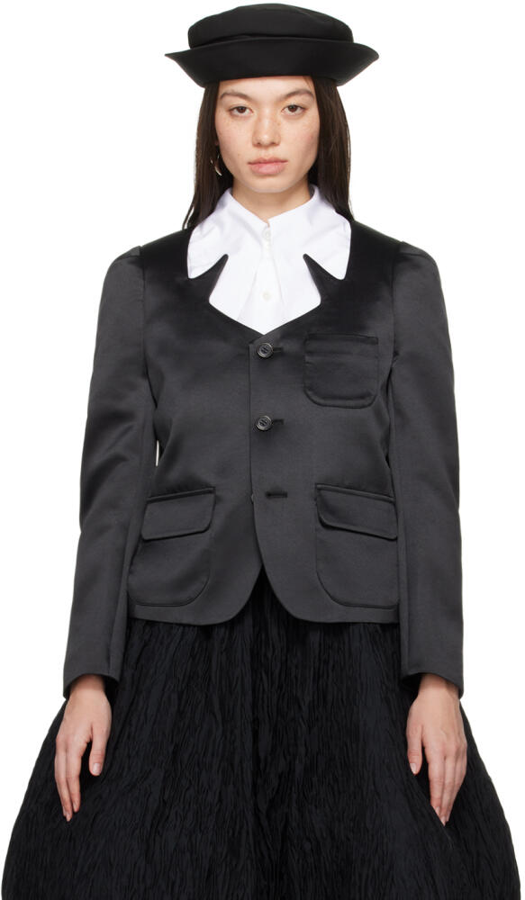 Noir Kei Ninomiya Black Button Blazer Cover