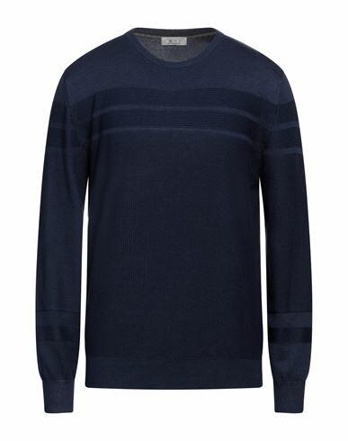 Avignon Man Sweater Navy blue Viscose, Elastane Cover