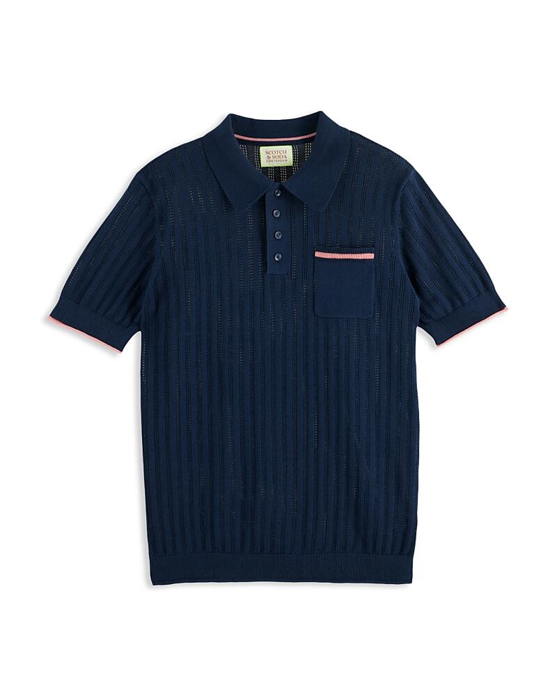 Scotch & Soda Openwork Short Sleeve Polo Cover