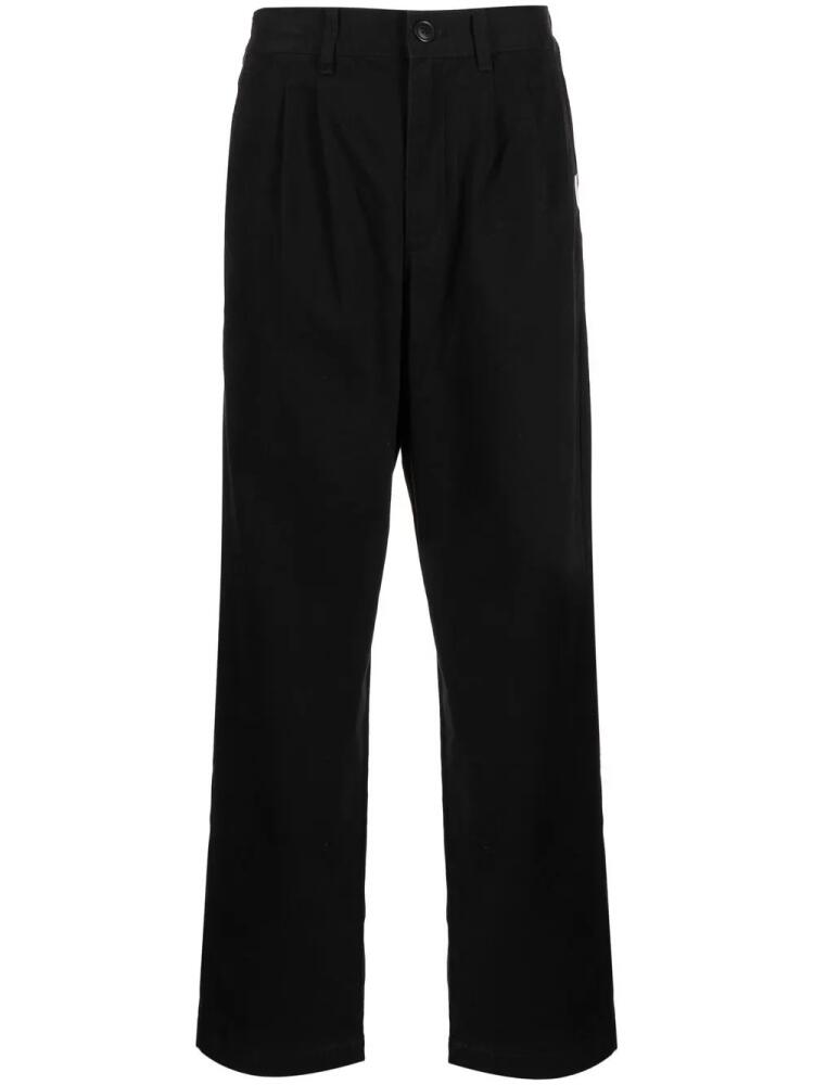 CHOCOOLATE pleat-detail straight-leg trousers - Black Cover