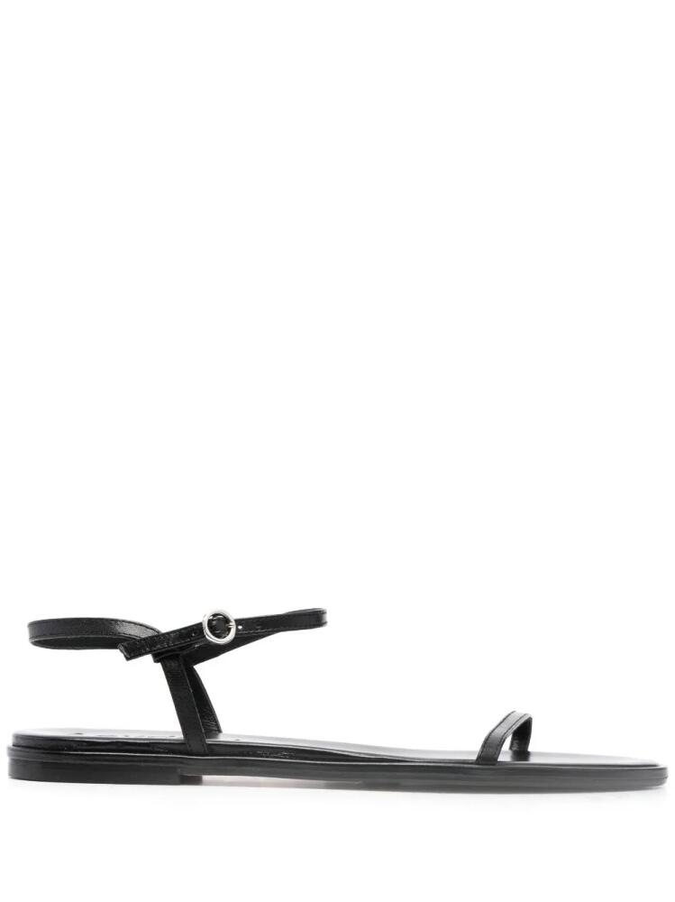 Aeyde Nettie leather sandals - Black Cover