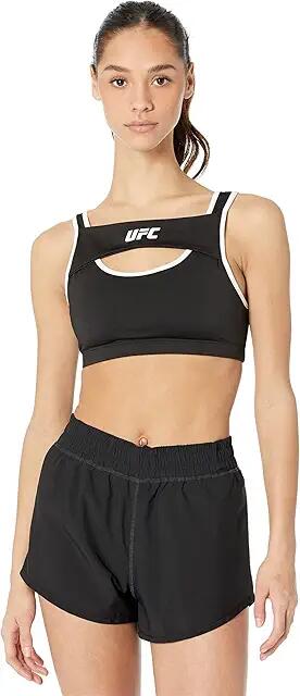 UFC Layered Sports Bra (Black/White) Women's Lingerie Cover