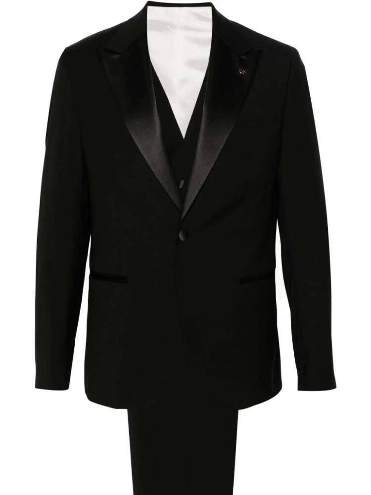 Manuel Ritz single-breasted three-piece suit - Black Cover