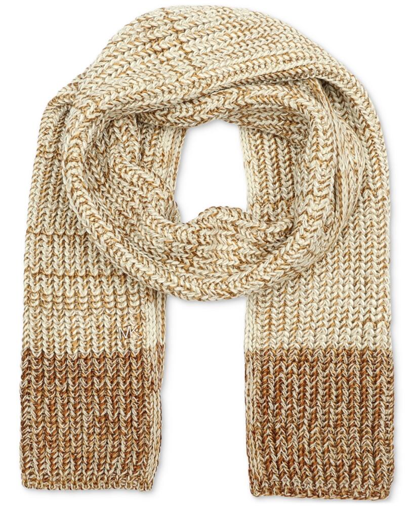 Michael Michael Kors Shaker Ombre Marl Knit Scarf - Dark Camel Cover