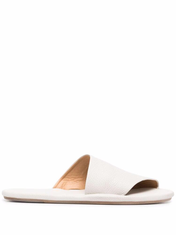 Marsèll open-toe leather slides - White Cover