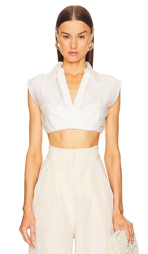 Cult Gaia Janette Top in White Cover