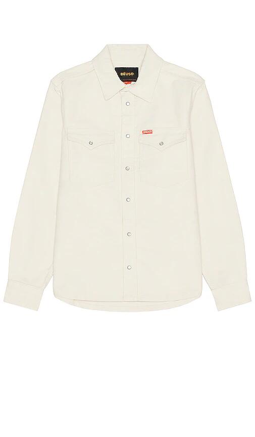 Deus Ex Machina Western Moleskin Shirt in Cream Cover