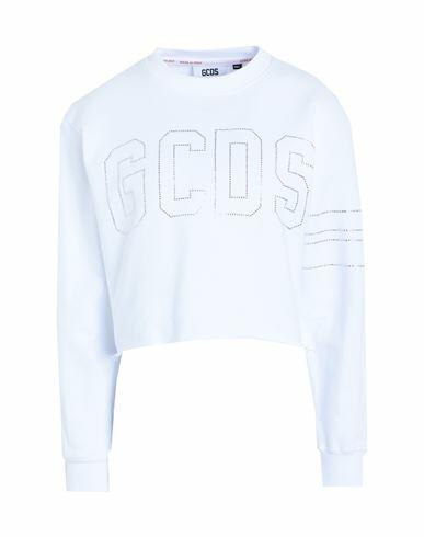 Gcds Woman Sweatshirt White Cotton Cover